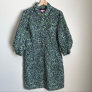 Lilly Pulitzer Christy Shirt Dress Leopard Pattern